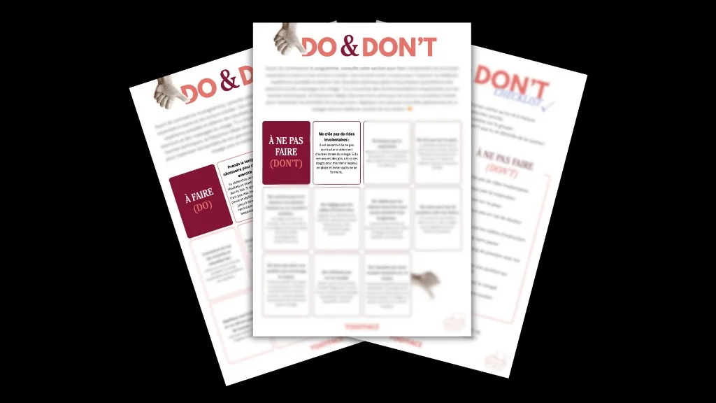 Do & Don't du yoga du visage